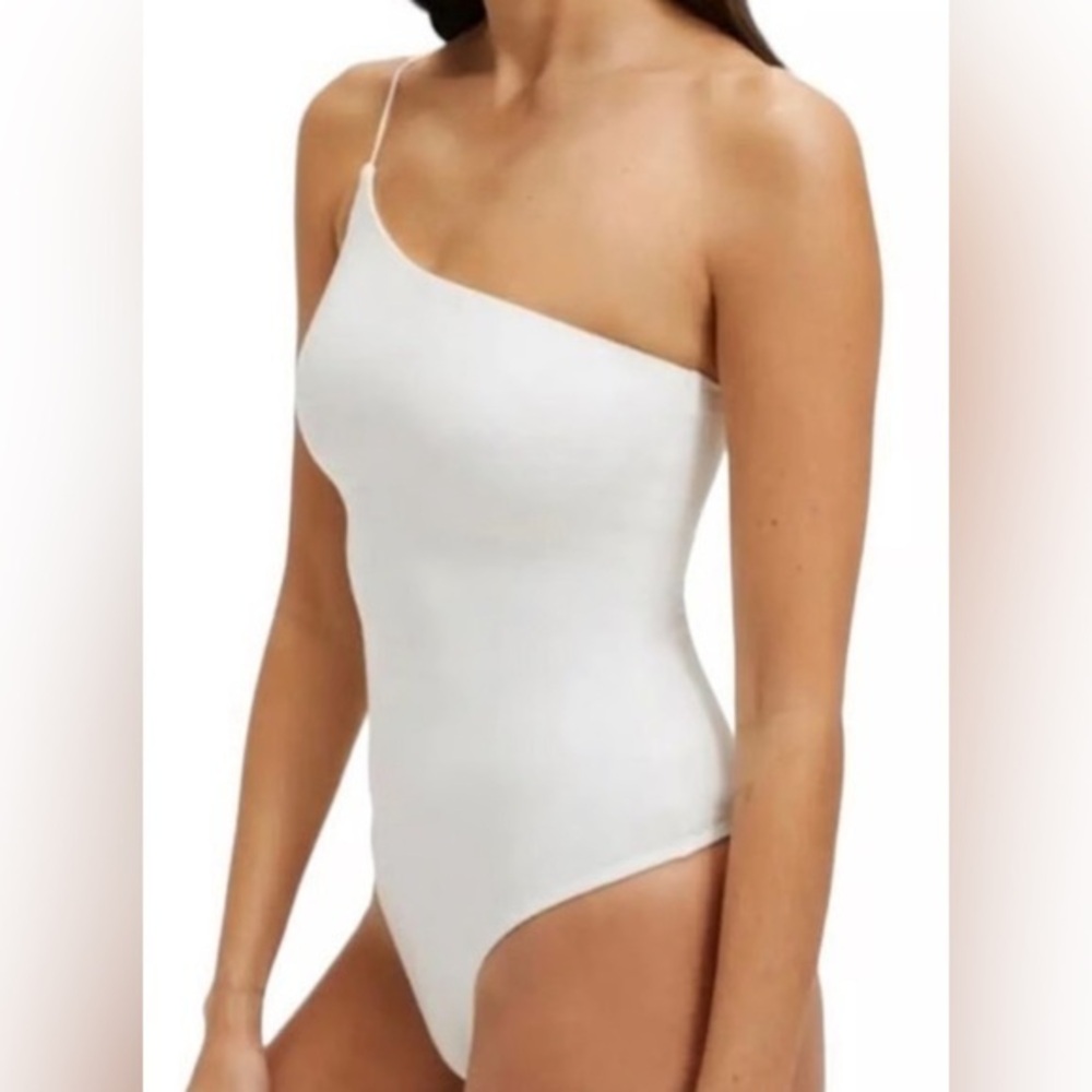 NWT Good American 90’s Touch White Bodysuit - Sz 3 (L)